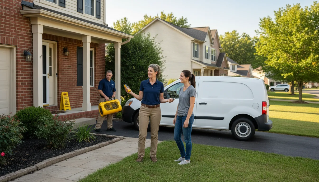Residential water damage restoration in Macedonia, IL